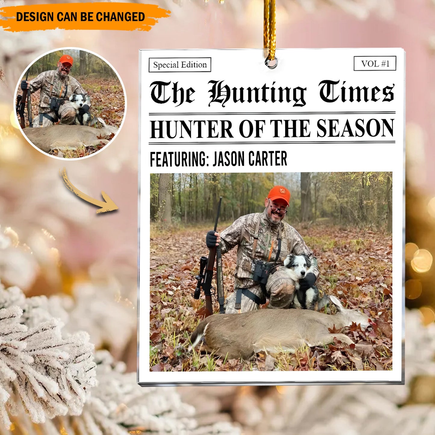 Trophy Times – Personalized Photo Ornament