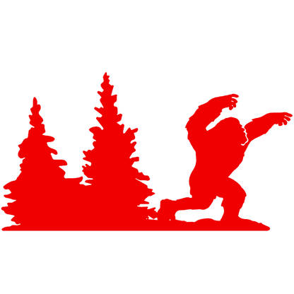 Bigfoot Windshield Sticker