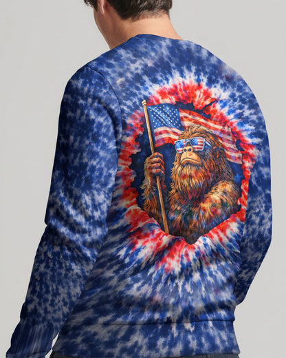 BIGFOOT WITH FLAG ALL OVER PRINT SHIRT