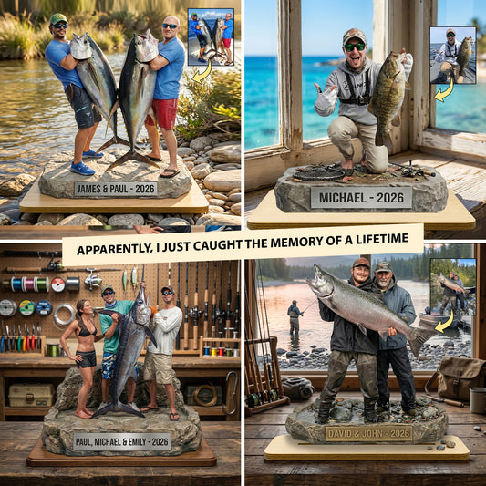 "The Catch of a Lifetime" – Personalized Wooden Plaque