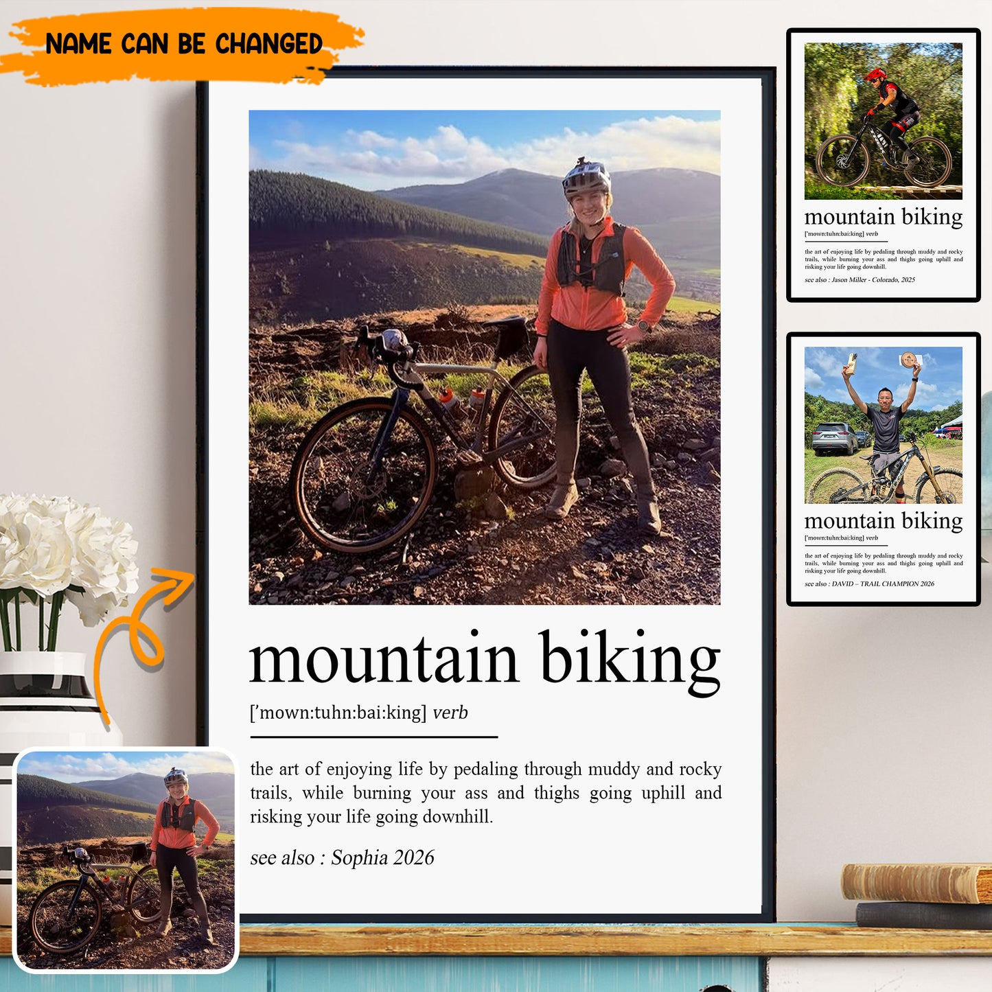 Personalized The Ultimate Poster & Canvas for Cycling and Outdoor Lovers
