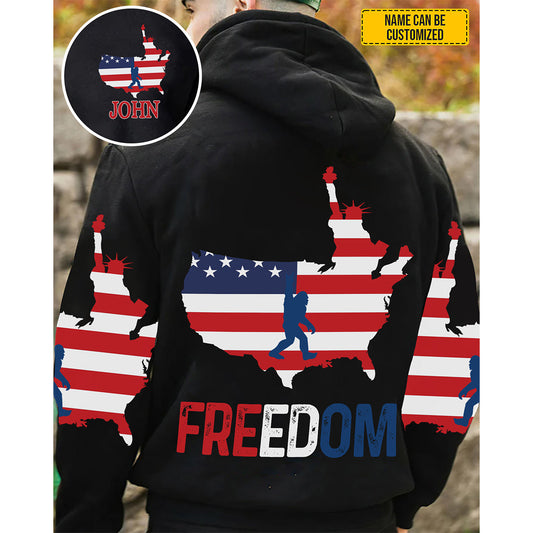 Bigfoot FREEDOM – Personalized Bigfoot All Over Print Shirt