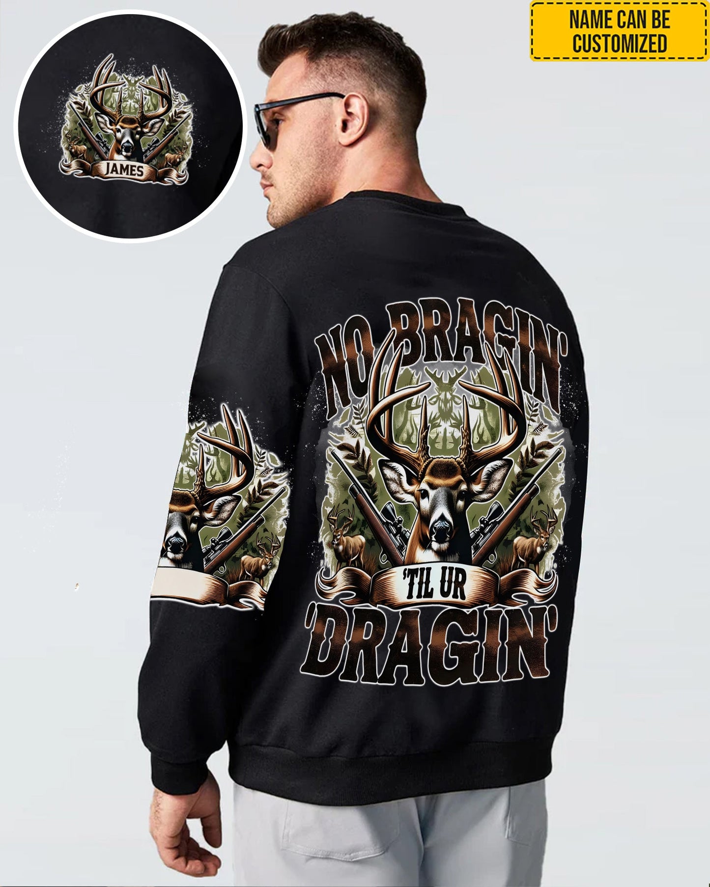 Personalized Deer Hunting All Over Print Shirt