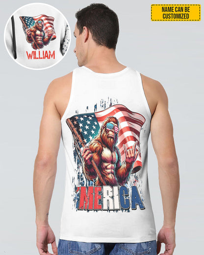 AMerica Flag – Personalized Bigfoot All Over Print Shirt