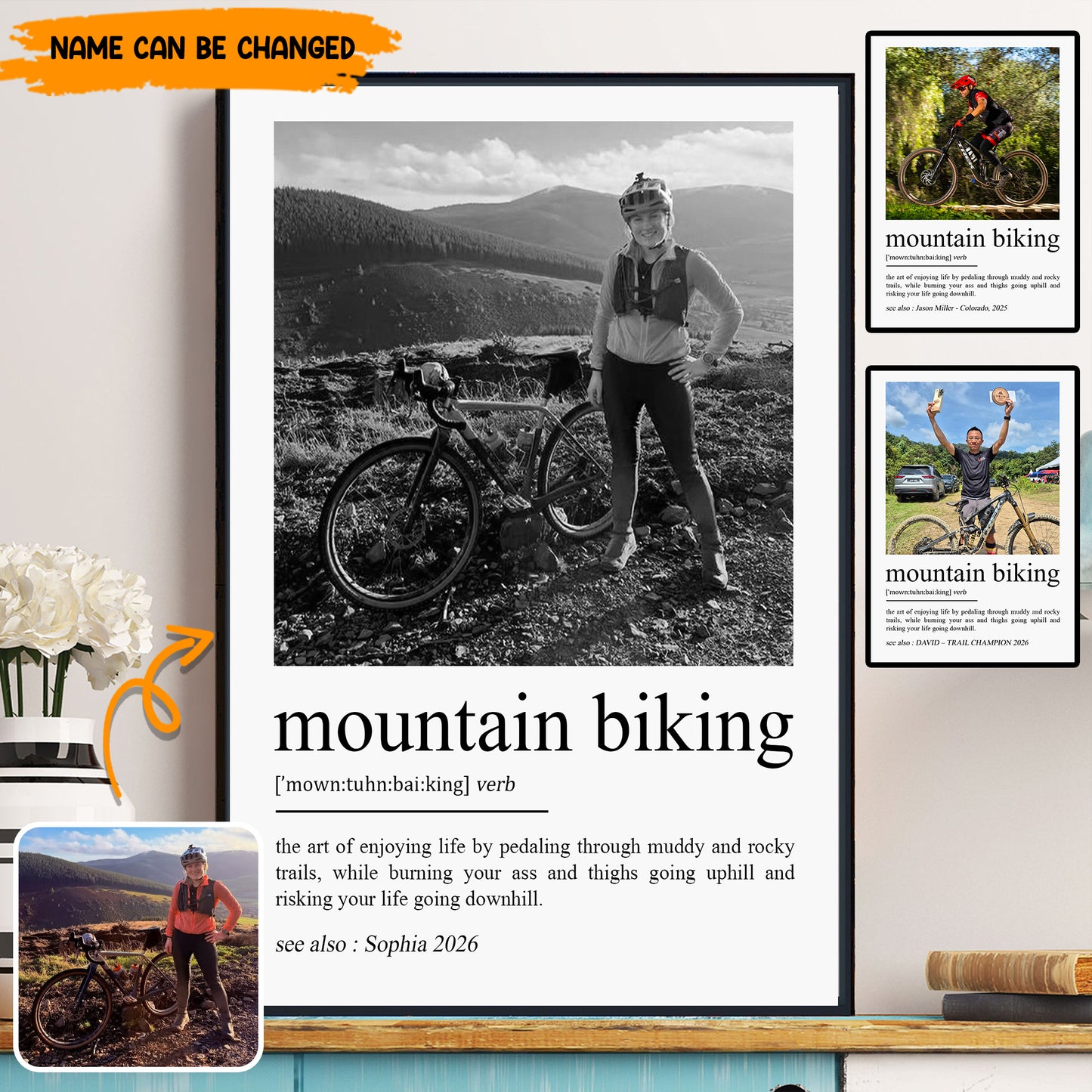 Personalized The Ultimate Poster & Canvas for Cycling and Outdoor Lovers