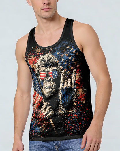 BIGFOOT GRUNGE STARS AND STRIPES ALL OVER PRINT SHIRT