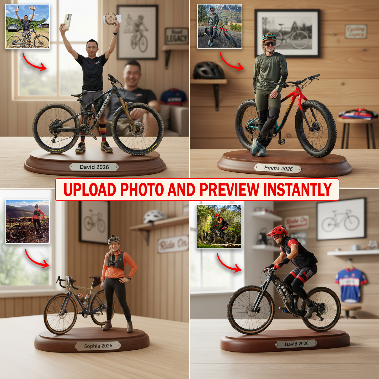 A Life on Two Wheels – Personalized Cycling Acrylic Plaque