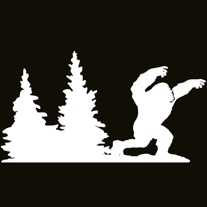 Bigfoot Windshield Sticker