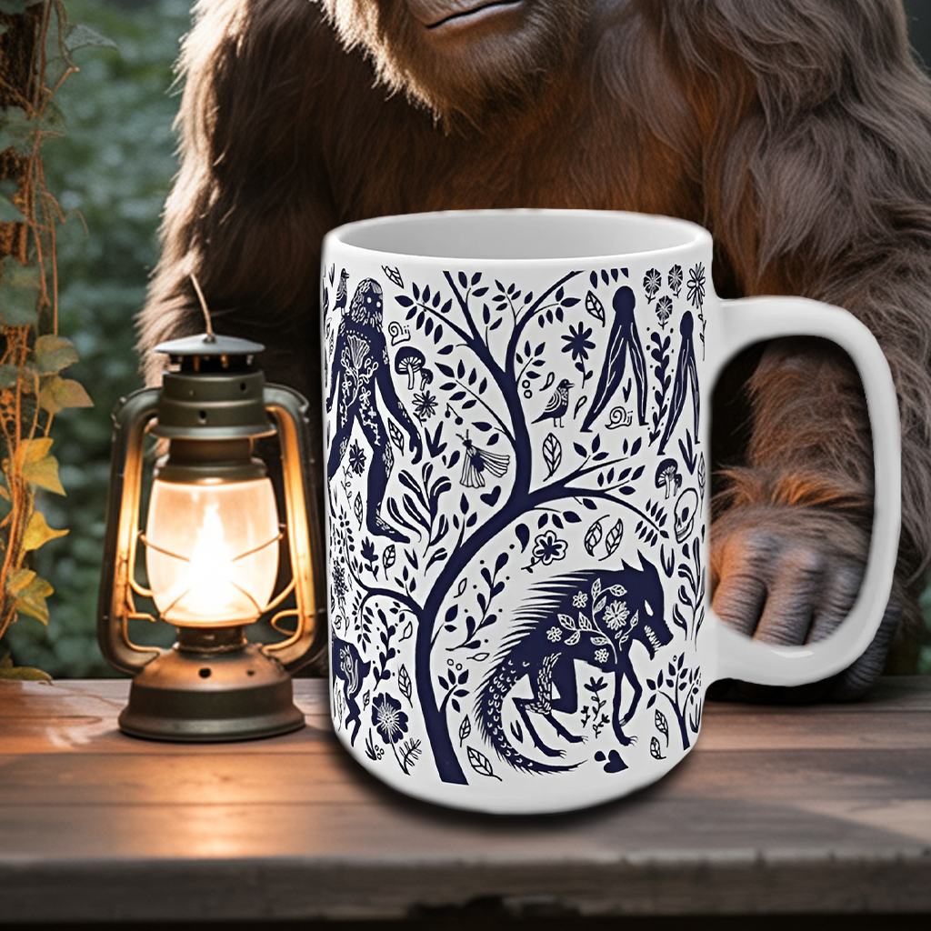 Chill & Don’t Care – Personalized Sasquatch Accent Mug
