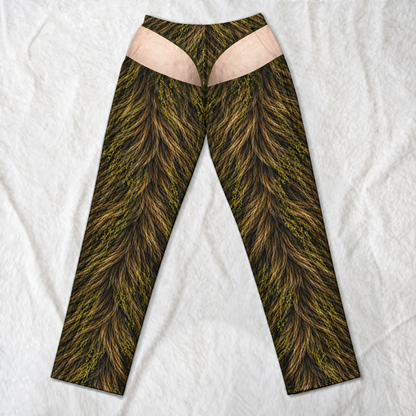Funny Bigfoot Fur Print Pajama Pants for Men, Christmas Gift for Him – Novelty Lounge Pants