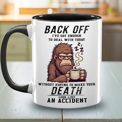 Personalized Bigfoot Legend In Trees Accent Mug