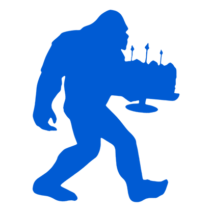 Bigfoot Birthday Stickers