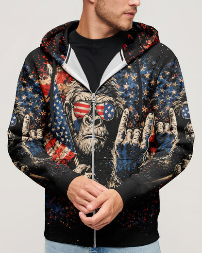 BIGFOOT GRUNGE STARS AND STRIPES ALL OVER PRINT SHIRT