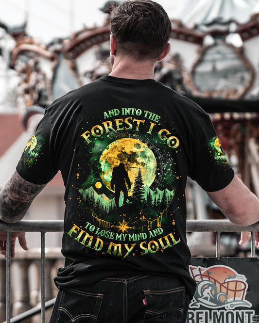 AND INTO THE FOREST I GO BIGFOOT ALL OVER PRINT