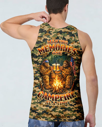 MAKING MEMORIES ONE CAMPFIRE AT A TIME BIGFOOT CAMOUFLAGE ALL OVER PRINT SHIRT