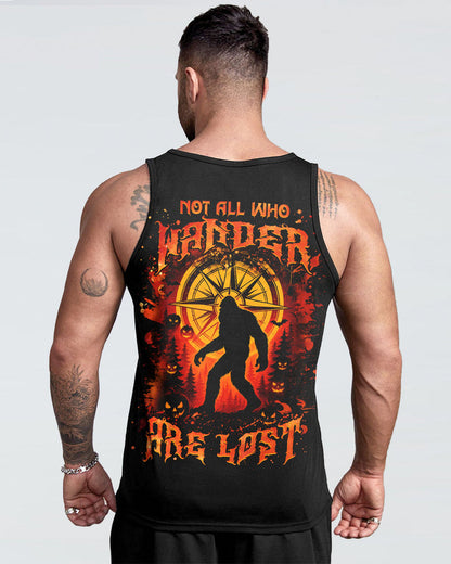 NOT ALL WHO WANDER ARE LOST BIGFOOT HALLOWEEN ALL OVER PRINT
