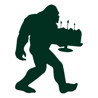 Bigfoot Birthday Stickers
