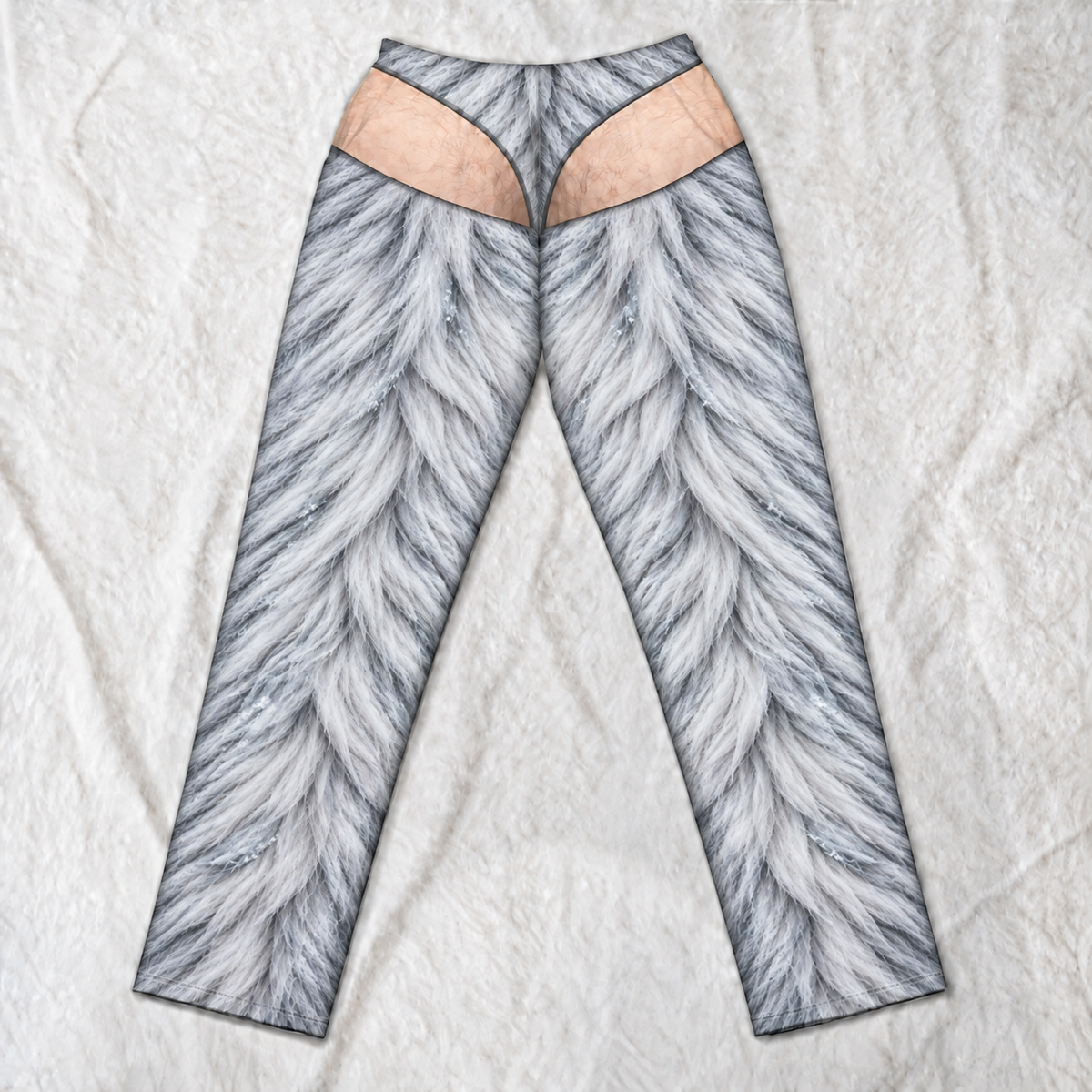 Funny Bigfoot Fur Print Pajama Pants for Men, Christmas Gift for Him – Novelty Lounge Pants