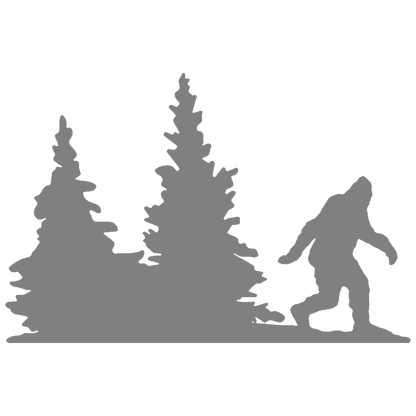 Bigfoot Windshield Sticker