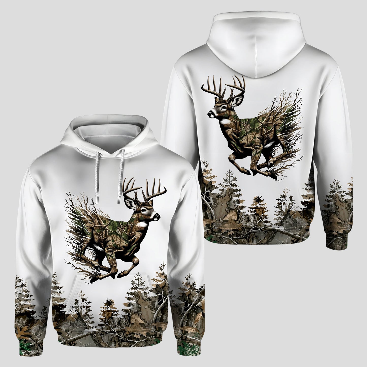 Personalized Deer Hunting Forest Hoodie and Leggings