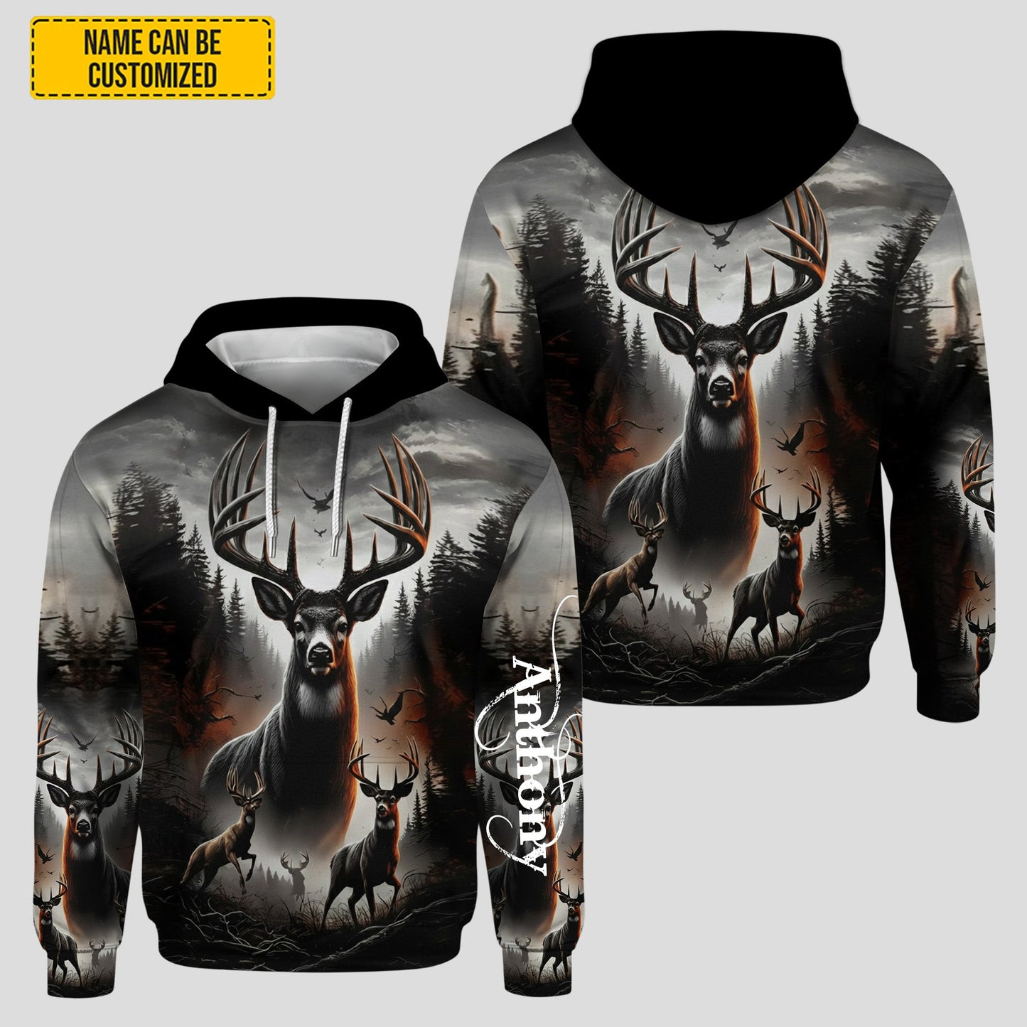 Personalized Deer Hunting Hoodie and Sweatpants