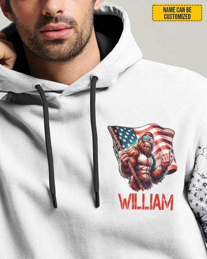 AMerica Flag – Personalized Bigfoot All Over Print Shirt