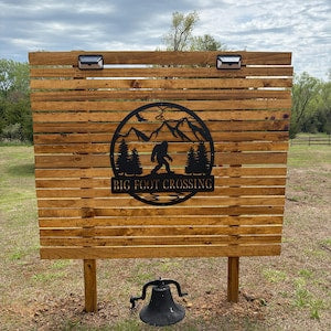 Personalized Bigfoot Metal Sign