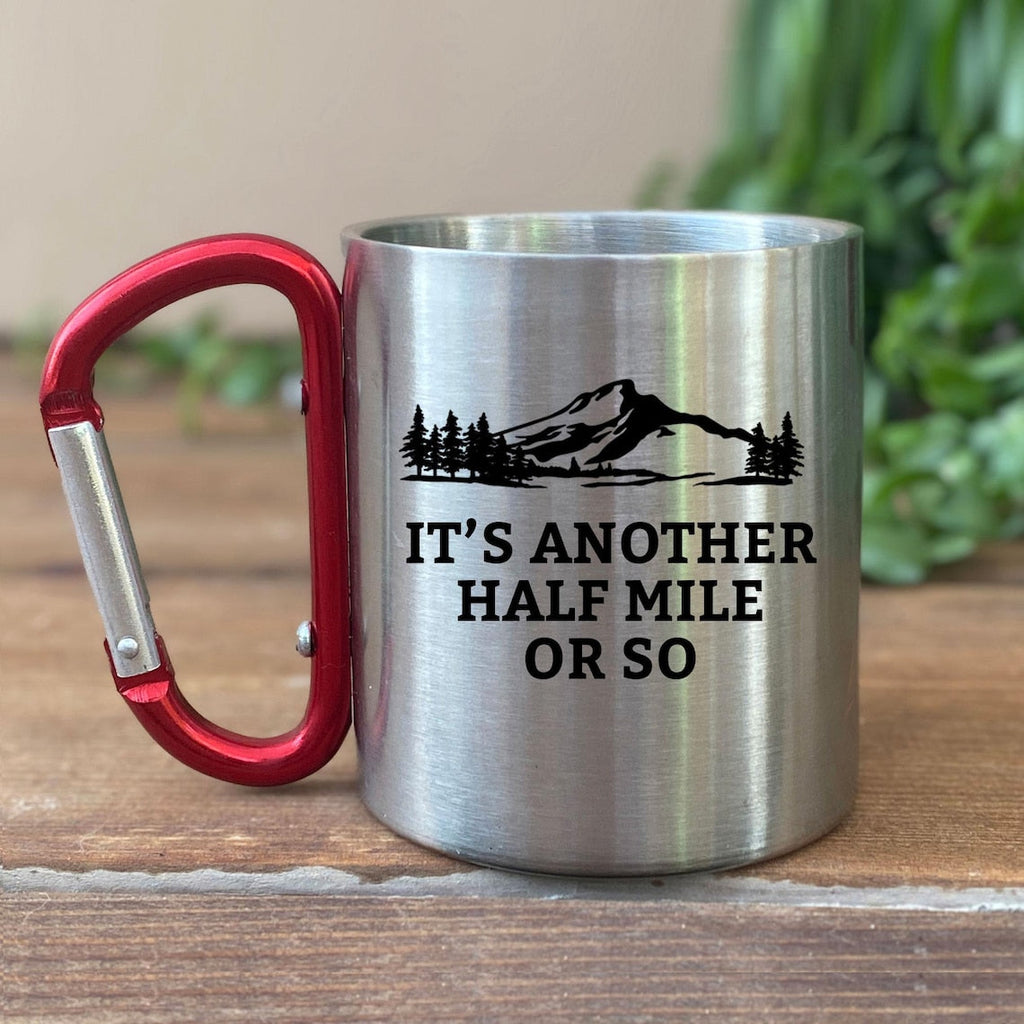 Funny Hiking Carabiner Mug - Gift for Hikers, Campers, Outdoor Lovers