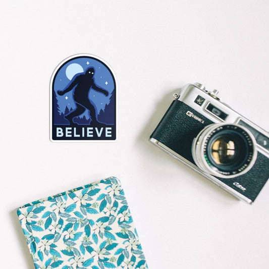 Bigfoot Believe - Waterproof Vinyl Stickers