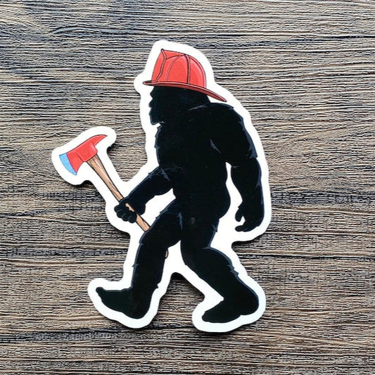 Bigfoot Firefighter Stickers