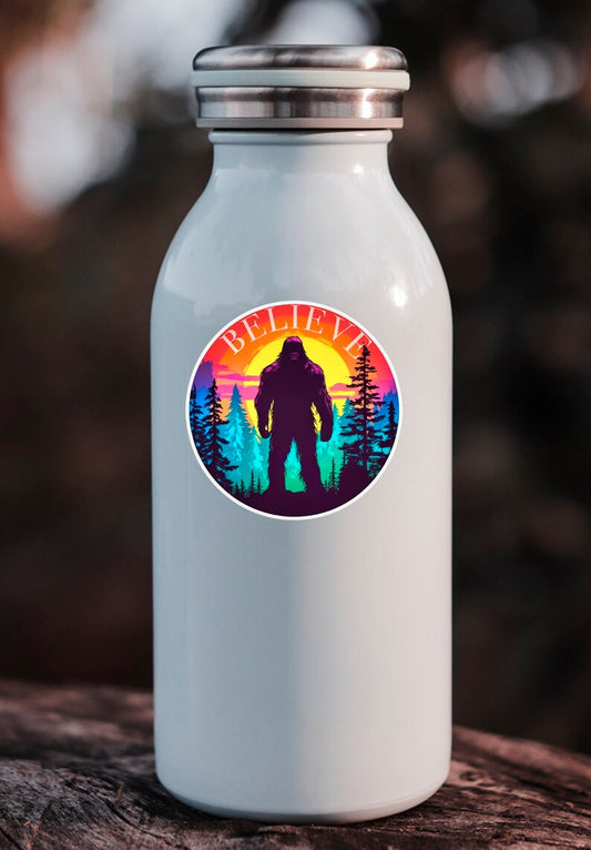 Bigfoot Believe Waterproof Stickers