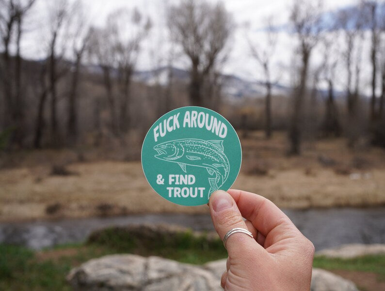 Funny Fishing Sticker
