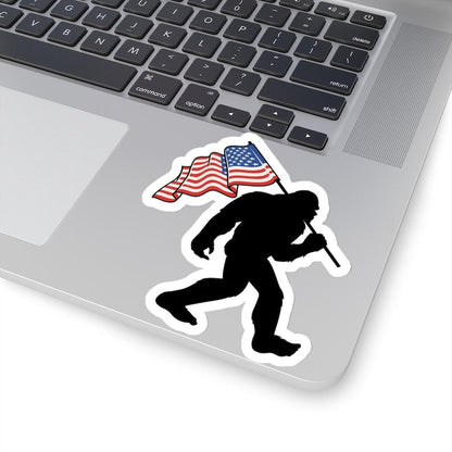 Bigfoot American Flag Sticker