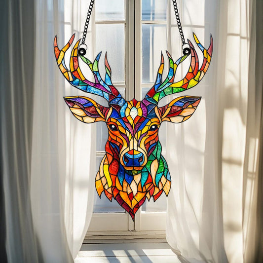 Colorful Deer ACRYLIC Window Hanging