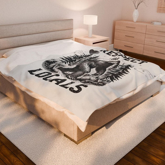 Bigfoot Respect the Locals Blanket