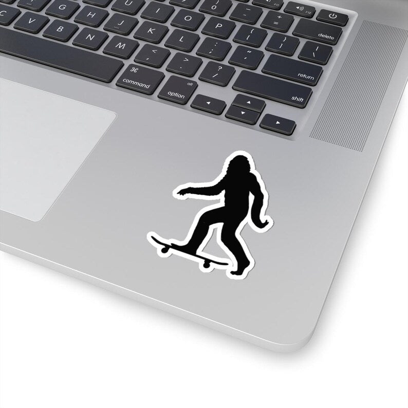 Bigfoot Skateboarding Kiss-Cut Sticker