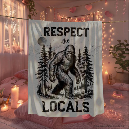 Bigfoot Respect the Locals Blanket