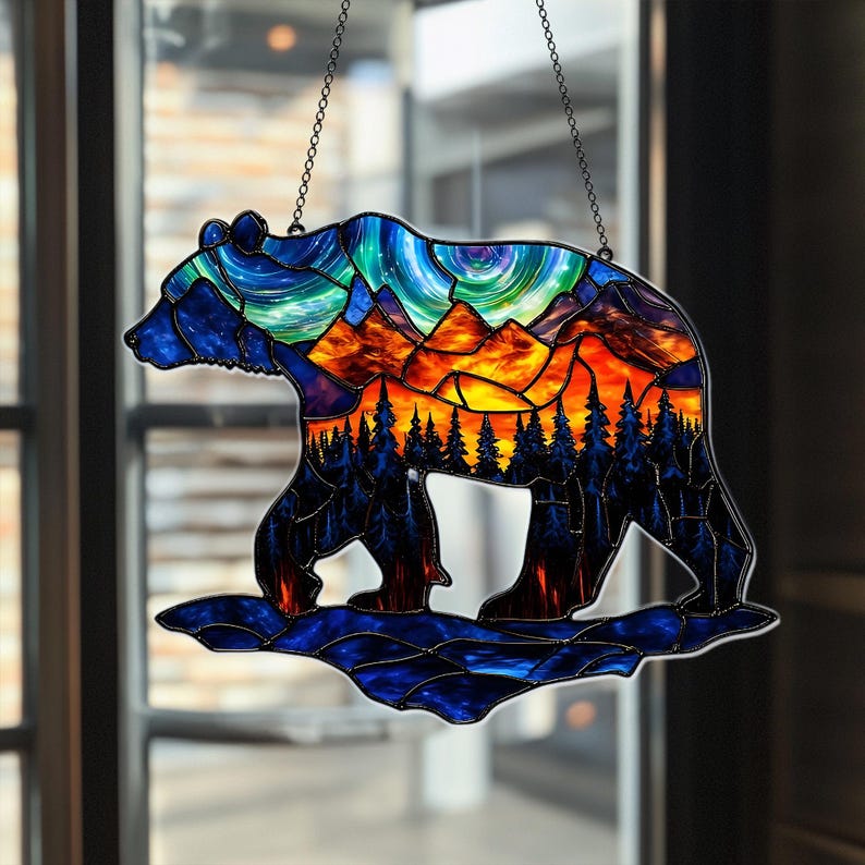Forest Animal Acrylic Window Hanging