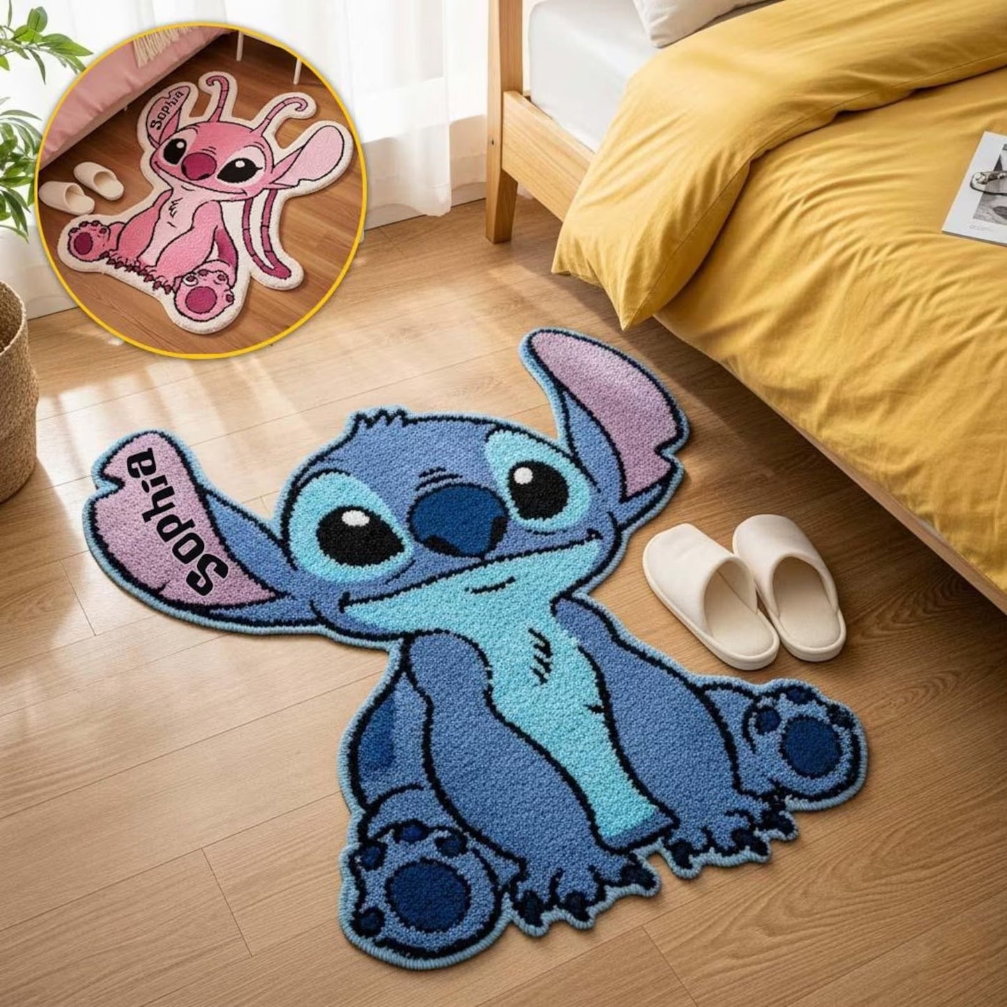 Cute Couple - Personalized Couple Shaped Doormat