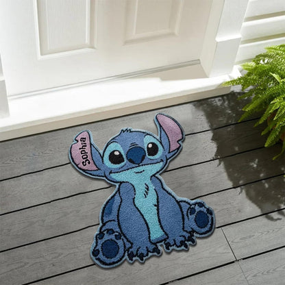 Cute Couple - Personalized Couple Shaped Doormat