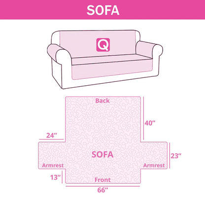 Monster Maw Halloween Quilted Sofa Cover