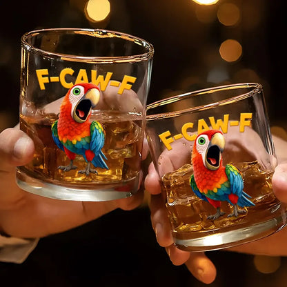 F Caw F Animal Funny - Animal Funny Whiskey Glass
