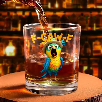 F Caw F Animal Funny - Animal Funny Whiskey Glass