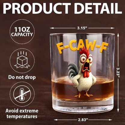 F Caw F Animal Funny - Animal Funny Whiskey Glass