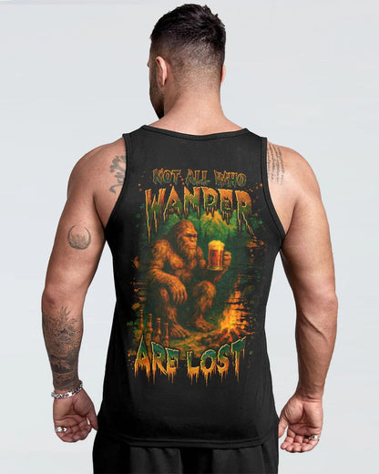 NOT ALL WHO WANDER ARE LOST BIGFOOT COMPASS ALL OVER PRINT