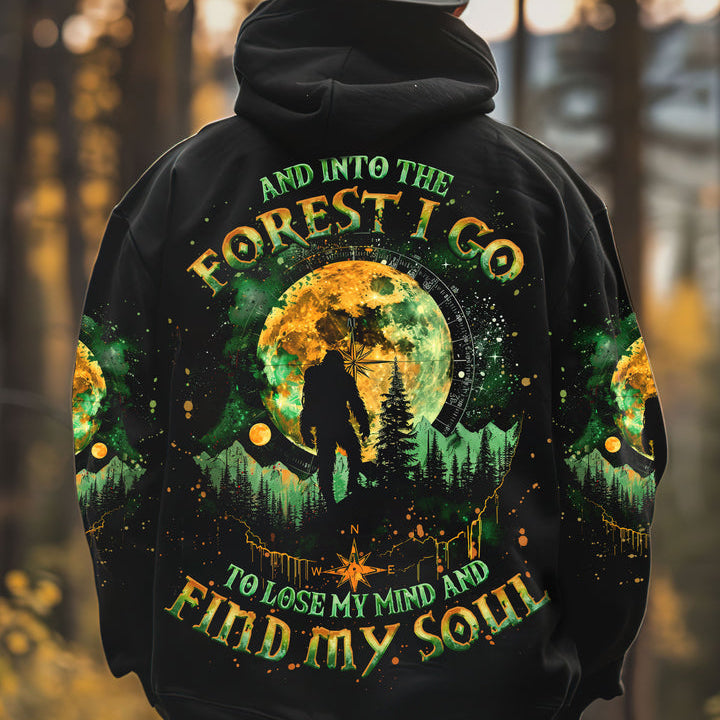AND INTO THE FOREST I GO BIGFOOT ALL OVER PRINT