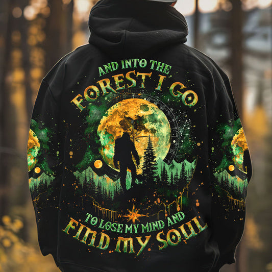 AND INTO THE FOREST I GO BIGFOOT ALL OVER PRINT