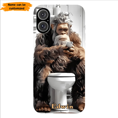 Scrollin’ & Poopin’ – Personalized Bigfoot Phone Case