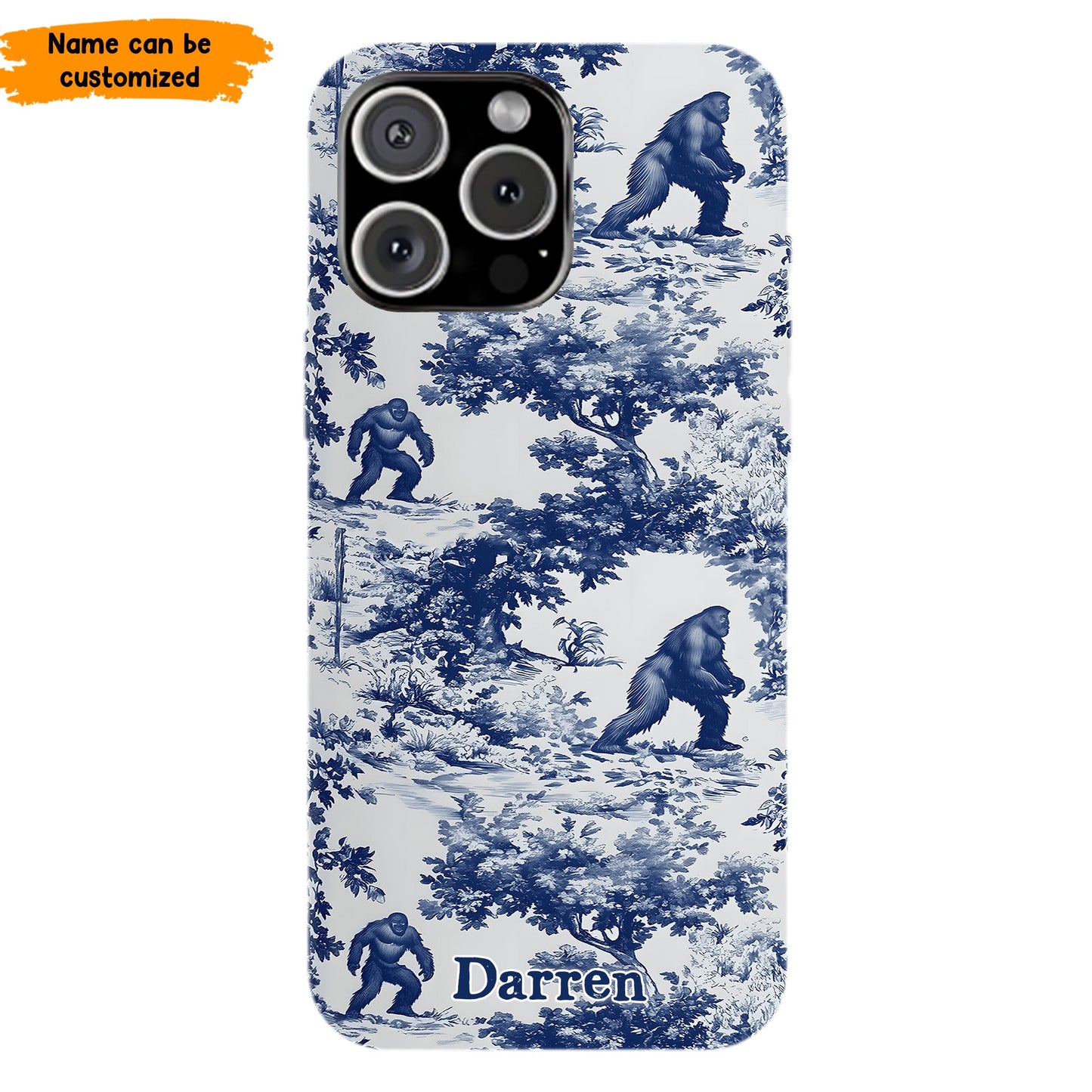 Toile Of The Wild - Personalized Bigfoot Phone Case
