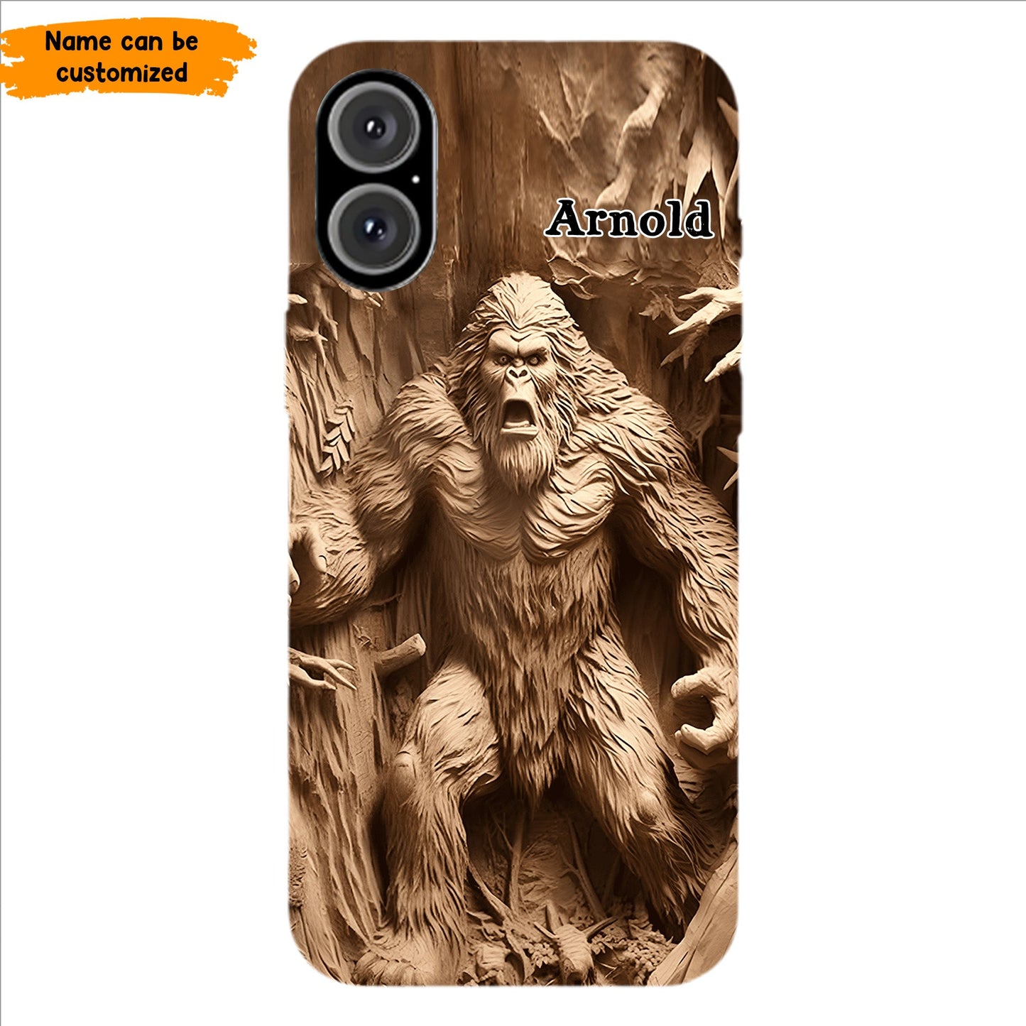 Bigfoot Legend in the Trees – Personalized Bigfoot Phone Case